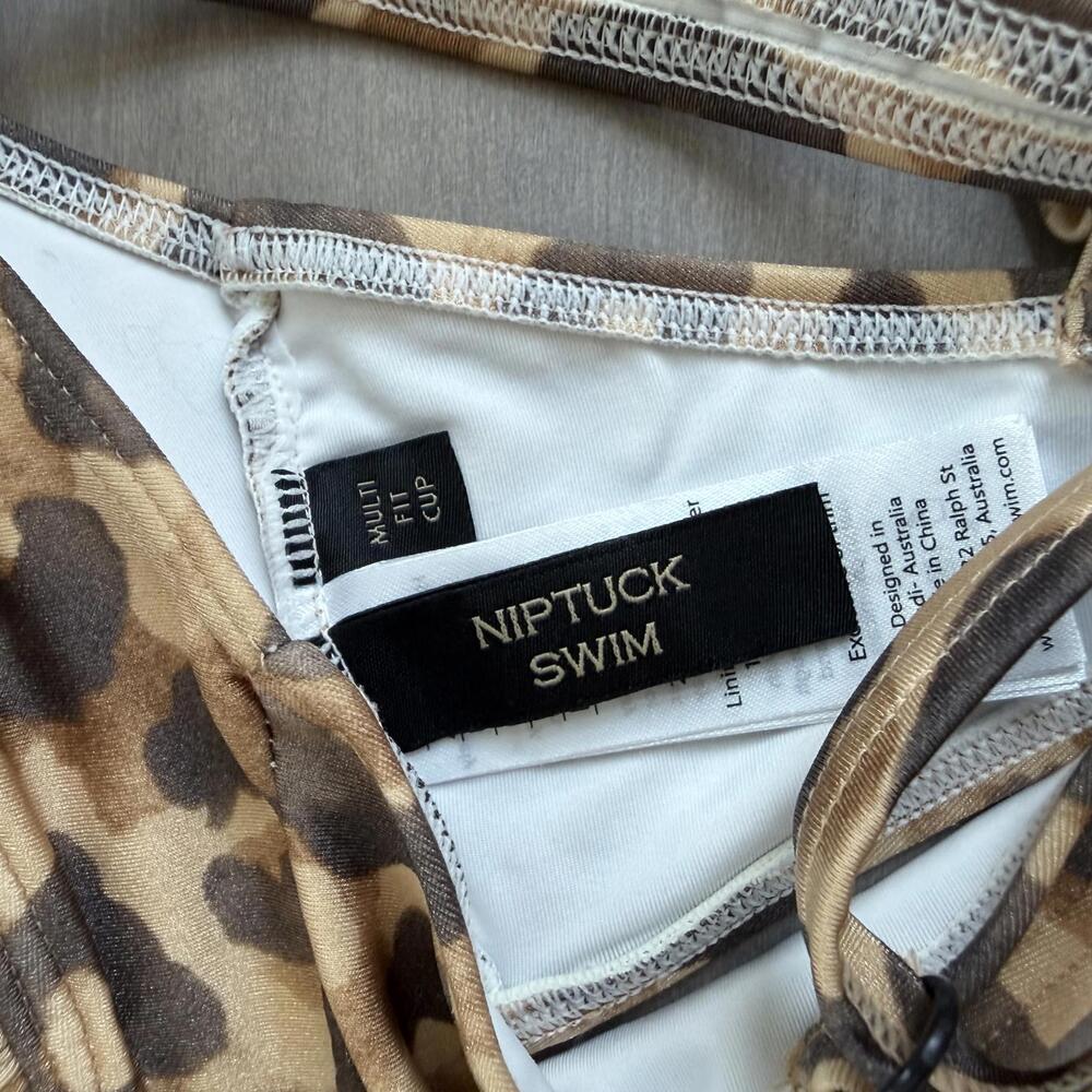 NipTuck Swim Leopard Print Bikini Set - Size 4 - Picture 7 of 8